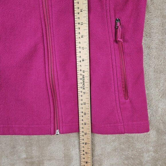 Columbia Jacket Women's Size S Full Zip Fleece Pink Zipped Pockets Spring Coat - Picture 4 of 10